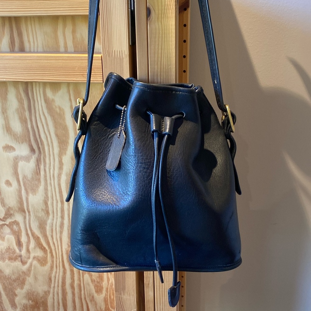 Vintage coach bucket bag